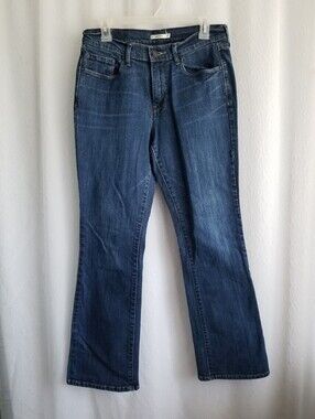 y2k Grunge Levi’s 515 Bootcut Jeans High Rise Dark Wash Stretch 10